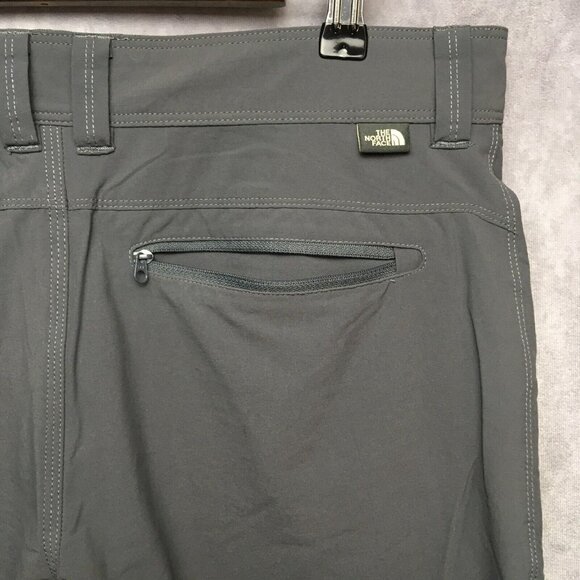 The North Face Other - The North Face Mens Nylon‎ Cargo Shorts size 32 Gray Zipper Pockets Stretch